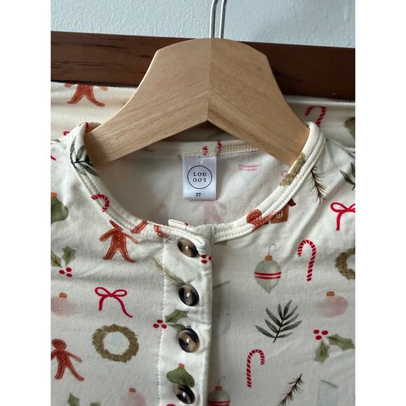 Lou Lou & Company buddy gingerbread top & bottom size 3T - Picture 3 of 4